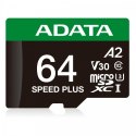 Adata Karta microSD Speed Plus 64GB UHS1 U3 V30 A2 160/140 MB/s szybka wydajność