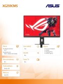 Monitor Asus ROG Strix XG259CMS 25 FHD 310Hz z USB-C elastyczny gamingowy