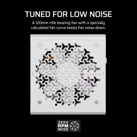 Zasilacz Corsair RM850e WHITE 80 PLUS GOLD modularny ATX 3.1 cichy