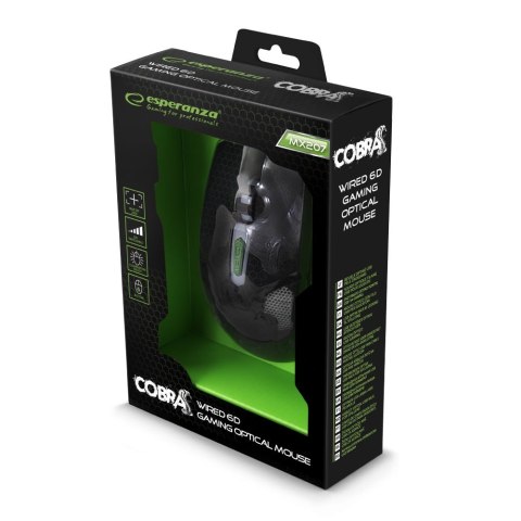 Mysz Esperanza COBRA 6D optyczna gamingowa USB ergonomiczna