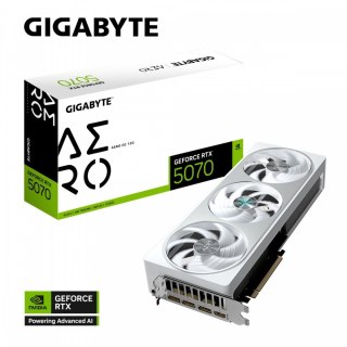 Karta graficzna Gigabyte RTX 5070 AERO OC 12GB GDDR7 z chłodzeniem RGB