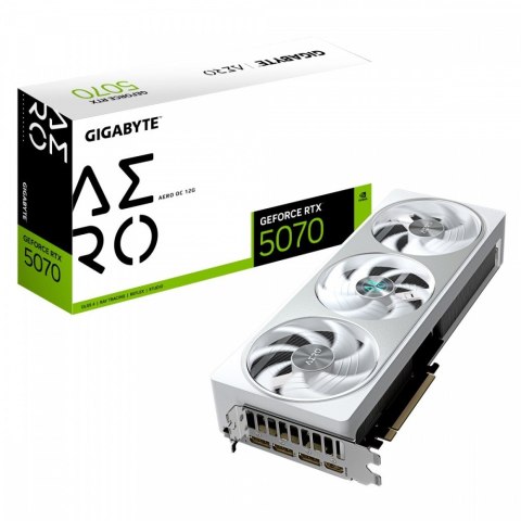 Karta graficzna Gigabyte RTX 5070 AERO OC 12GB GDDR7 z chłodzeniem RGB