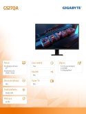 Monitor Gigabyte GS27QA 27 cali gaming 180Hz 2560x1440 IPS matowy