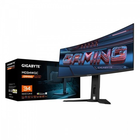 Gigabyte Monitor 34 cale MO34WQC QD-OLED WQHD wydajny gamingowy