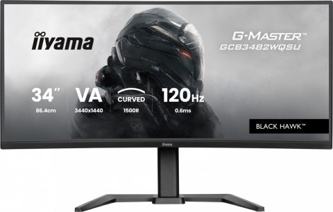 Monitor IIYAMA G-Master GCB3482WQSU-B1 34 cal 120Hz zakrzywiony VA UWQHD