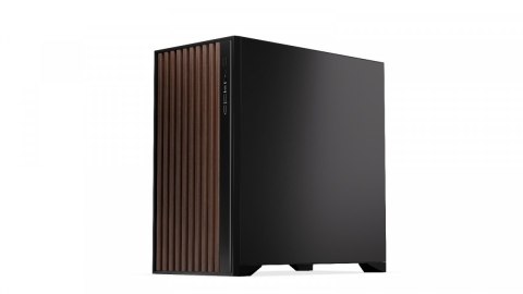 Obudowa Krux Palum Midi Tower elegancka z drewnianymi elementami