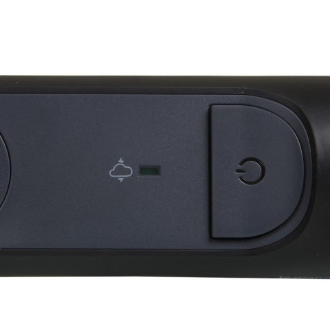 Przedłużacz Legrand 6x2PZ 1,5m czarny z wtyczką przeciwprzepięciowy