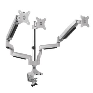 LogiLink Aluminiowy uchwyt na 3 monitory 13-32 max 8kg regulowany