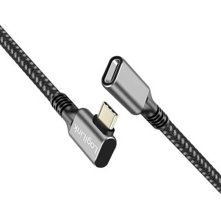 LogiLink Kabel USB 3.2 Gen1 TypeC do USB-C/F 2m szybkie ładowanie