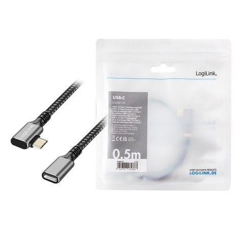 LogiLink Kabel USB 3.2 Gen2 Type-C do USB-C 0.5m z Power Delivery