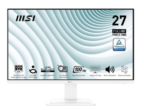 MSI Monitor PRO MP273AW 27 cali LED FHD 100Hz biały z głośnikami