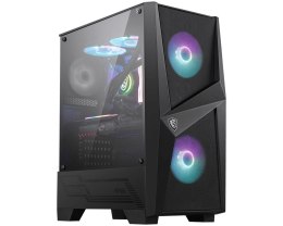 Obudowa MSI MAG FORGE 100R ARGB FAN Midi Tower z hartowanym szkłem