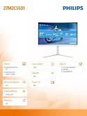 Monitor Philips 27M2C5501 27 cali Curved VA 180Hz HDMI 2x DP Ambiglow