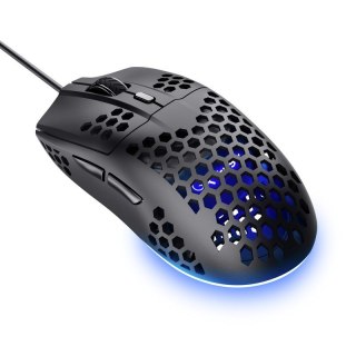 Mysz gamingowa Trust GXT928 HELOX czarna lekka RGB