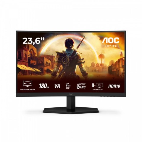 Monitor AOC C24G42E 24 FHD 180Hz zakrzywiony VA z HDMI i głośnikami