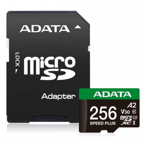 Adata Karta microSD Speed Plus 256GB UHS-I U3 V30 A2 180MB/s