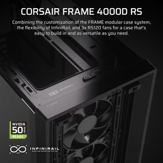 Obudowa Corsair FRAME 4000D RS Black Midi Tower ATX modułowa