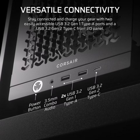 Obudowa Corsair FRAME 4000D RS Black Midi Tower ATX modułowa