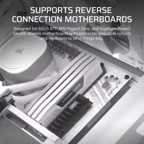 Obudowa Corsair FRAME 4000D RS White Mid Tower ATX modułowa z wentylatorami