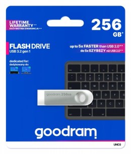 Pendrive GOODRAM UNO3 256GB USB 3.2 srebrny elegancki