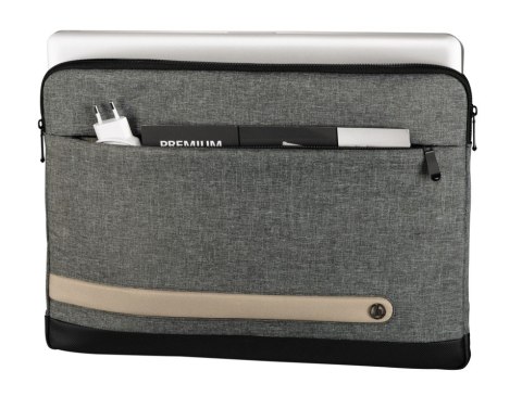 Etui Hama Terra 13.3 szare wodoodporne ekologiczne torba na laptopa