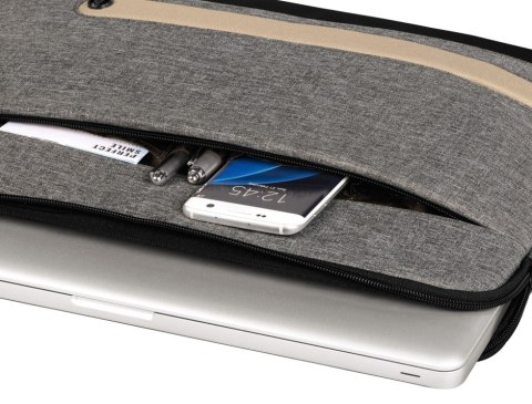 Etui Hama Terra 13.3 szare wodoodporne ekologiczne torba na laptopa