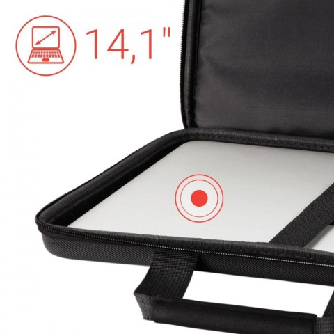 Torba Hama Nizza 14,1 czarna elegancka funkcjonalna na laptopa