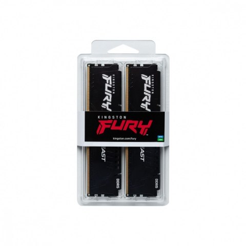 Pamięć Kingston DDR5 Fury Beast 64GB 6400MHz CL32 czarna