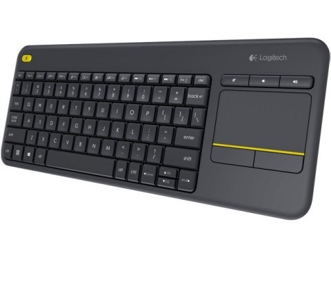 Logitech Klawiatura K400 Plus Wireless Touch czarna do Smart TV
