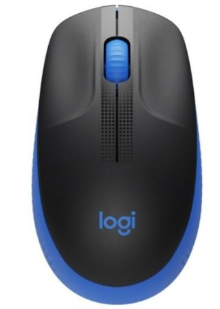 Logitech M190 mysz bezprzewodowa komfortowa do biura niebieska