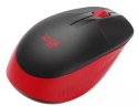 Logitech Mysz bezprzewodowa M190 Czerwona ergonomiczna do biura