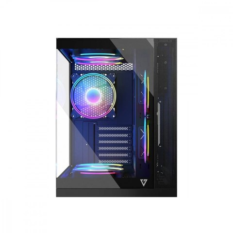 Obudowa komputerowa MODECOM Volcano Panorama APEX ARGB 5F MIDI szara