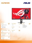 Monitor Asus ROG Strix XG27WCMS 27 cali FHD zakrzywiony 280Hz USB Type-C