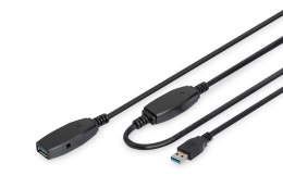 Digitus Kabel przedłużający USB 3.0 20m aktywny czarny