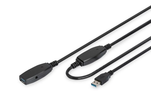 Digitus Kabel przedłużający USB 3.0 20m aktywny czarny