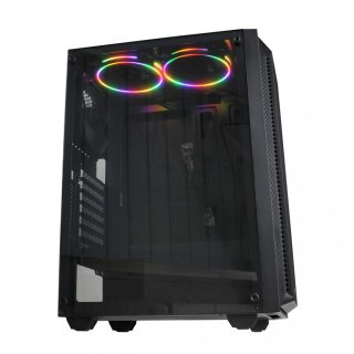 Obudowa iBOX Cetus 906 Midi Tower z podświetleniem LED i hartowanym szkłem