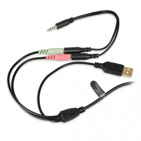 Słuchawki IBOX Aurora X3 gaming z mikrofonem podświetlane