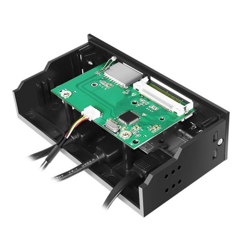 LogiLink Multifunkcyjny panel 5,25 z czytnikiem kart USB e-SATA