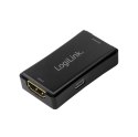 Repeater HDMI LogiLink 4K 60HZ 25m adapter czarny z HDCP 2.2
