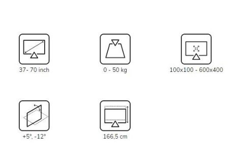 Stojak mobilny Neomounts FL50-540BL1 do monitorów do 70 cali