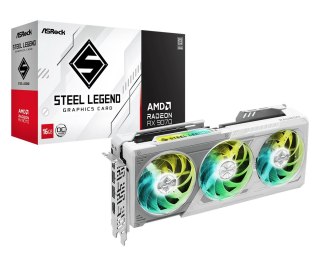 Karta graficzna ASRock Radeon RX 9070 Steel Legend 16 GB DDR6 wydajna