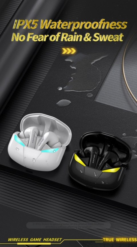 Słuchawki AWEI T35 Bluetooth 5.0 TWS czarne dla graczy z etui