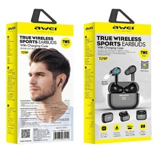AWEI Słuchawki Bluetooth 5.1 T29P TWS wodoodporne z redukcją szumów