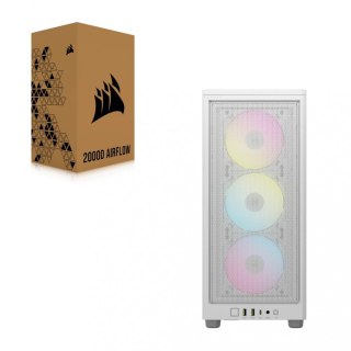 Obudowa Corsair 2000D AIRFLOW RGB Mini-ITX biała wydajna