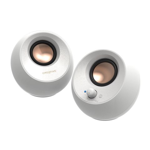Głośniki Creative Labs Pebble V3 białe bezprzewodowe Bluetooth 5.0