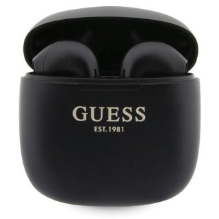 Słuchawki Bluetooth TWS Guess GUTWST26PSK czarne ergonomiczne z powerbankiem