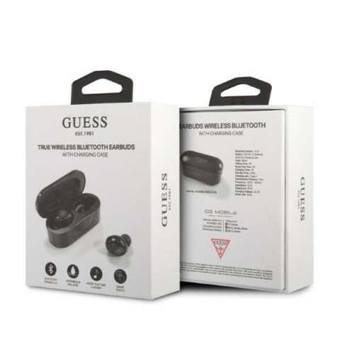 Słuchawki Bluetooth GUESS TWS GUTWST31EK wodoodporne ergonomiczne