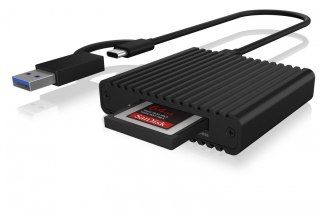 IcyBox IB-CR404-C31 czytnik kart CFexpress USB 3.2 szybki kompatybilny