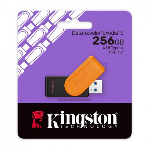 Pendrive Kingston Data Traveler Exodia S 256GB USB 3.2 Gen1 czarny pomarańczowy