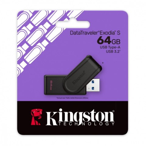 Pendrive Kingston Data Traveler Exodia S 64GB USB 3.2 Gen1 czarny